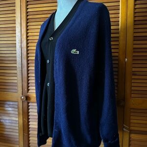Vintage Men’s Izod Lacoste Navy Blue Cardigan